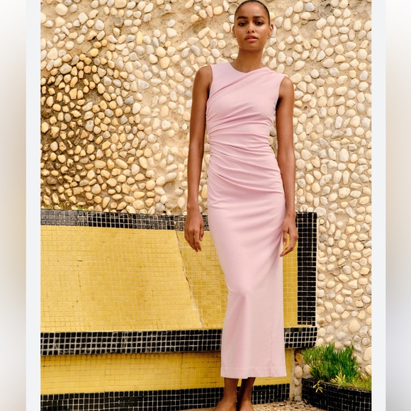 Zara Dresses & Skirts - Zara Pink Midi Dress